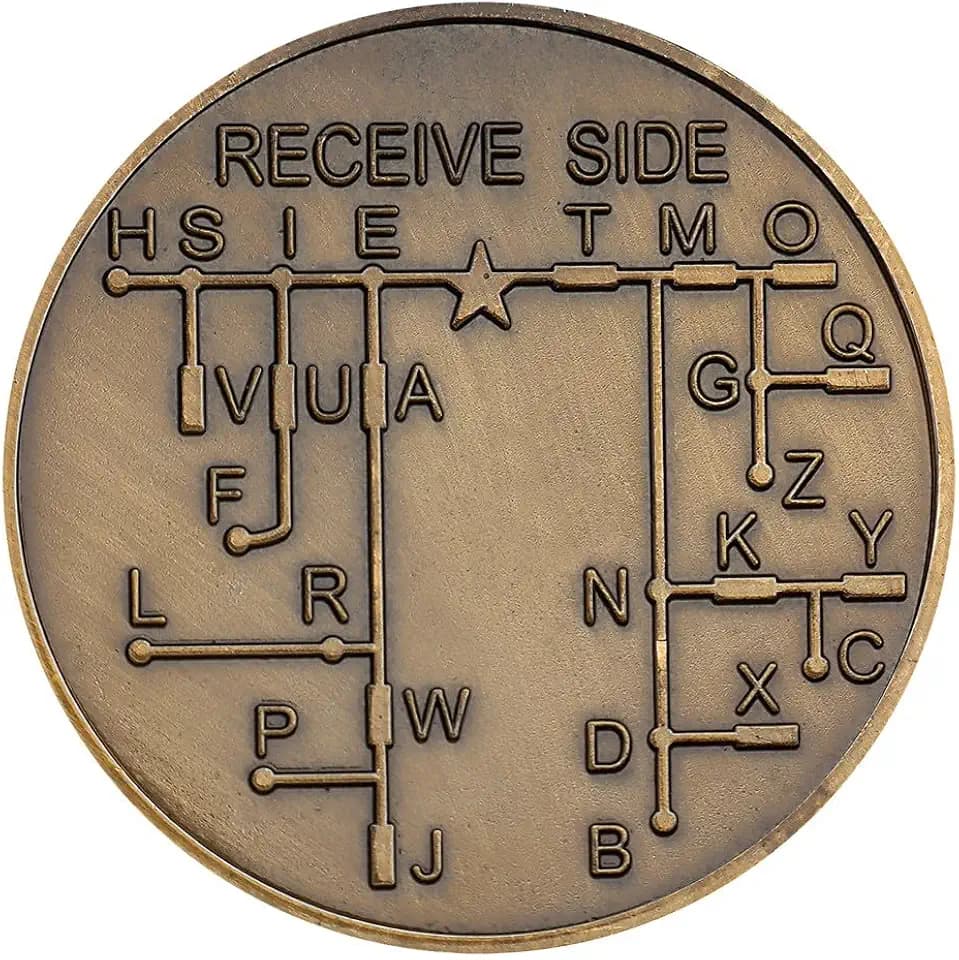 Morse Code Commemorative Coin - Unique Collector's Coin with Engraved Morse Code Message, Perfect for History Buffs, Cryptography Enthusiasts, and Gift Giving