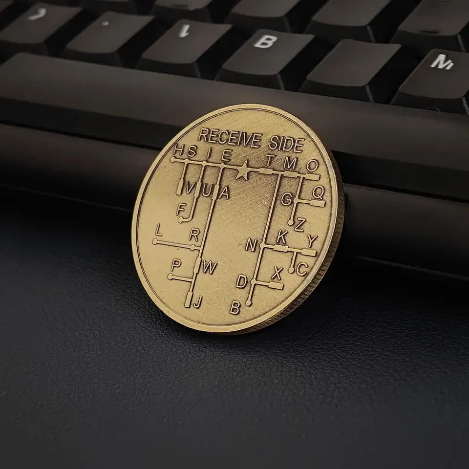 Putikeeg Morse Code Commemorative Coin - Unique Collector's Coin with Engraved Morse Code Message